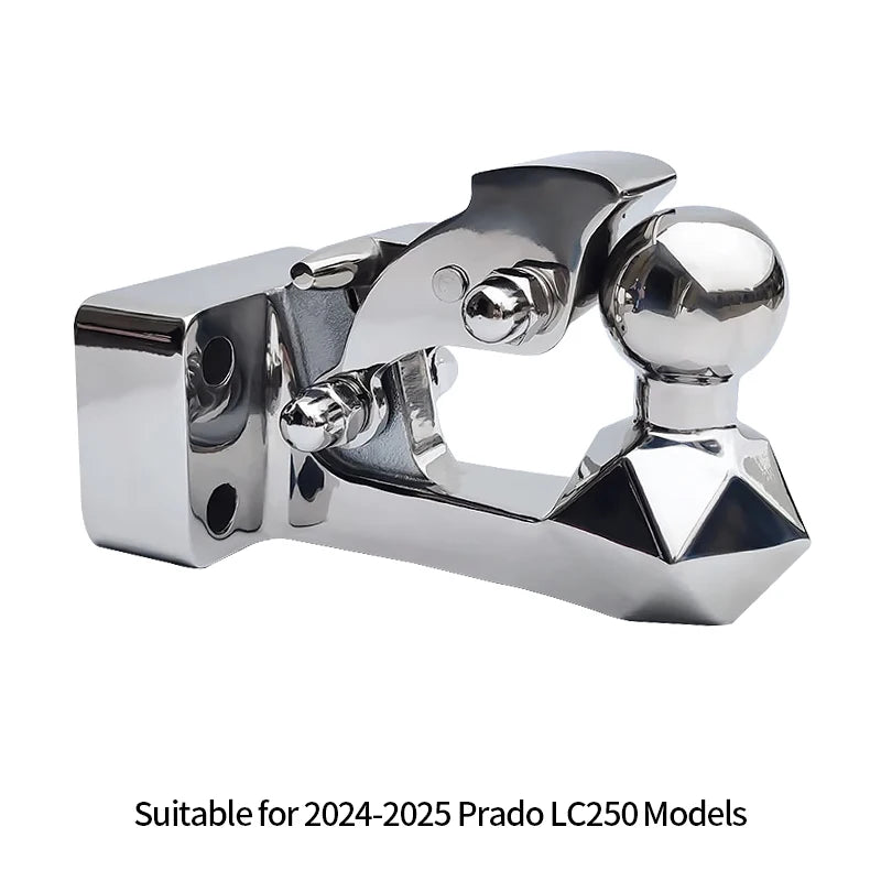 Trailer 304 Stainless Steel Towing Hook for Toyota LC250 Diamond Design Refit Parts Trailer Hitch Base Off-road Car Accessories 5