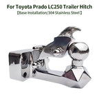 Trailer 304 Stainless Steel Towing Hook for Toyota LC250 Diamond Eagle Head Design Parts Trailer Hitch Base Off-road Accessories 1
