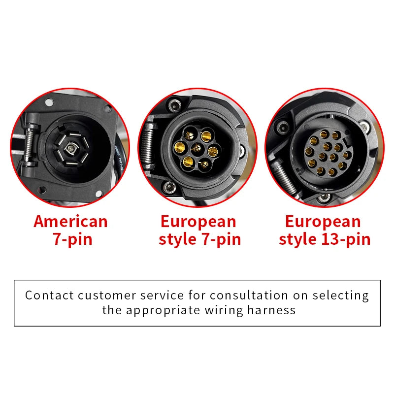 For Jeep Wrangler JL JK European 13 Pin Trailer Harness OE Fitment Towing Harness Plug and Play Trailer Wire Car Specific Hitch 5
