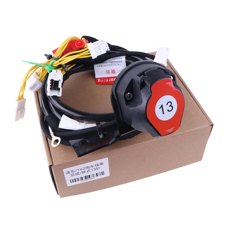 For Nissan Patrol Y62 European 13 Pin Trailer Wiring Harness Vehicle Specific Wiring Kit OE Fitment Towing Harness Hitch Parts 1
