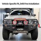 For Nissan Patrol Y61 Steel Front Bumper Winch Tray Bracket Trailer Winch Refit Parts Trailer Hitch Winch Cradle Car Accessories 3