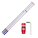 Carbon Fibre Off-road Flagpole With No Reflective Flag Quick Release Mount Safety Flagpole 1