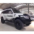 Pajero Sport V73V77V87V93V97 Aluminum Alloy Front/Rear Suspension Lift Spacers Kits (Yellow Black) Trailer Hitch Parts 6