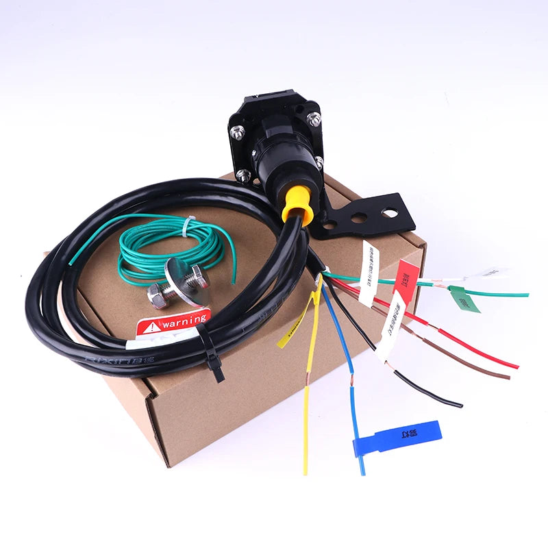 Universal US 7-Way Trailer Wiring Harness Parts Towing Electronics American Style 7 Pin Blade Trailer Plug Truck Trailer Hitch 2
