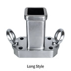 304 Stainless Steel Towing Square Mouth Base with 2inch Receiver for 2003-2023 Prado Trailer Hitch Offroad Parts Car Accessories 3