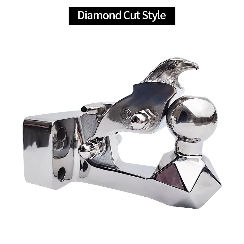 For Pajero V97 V93 V73 Offroad Trailer 304 Stainless Steel Towing Hook with Tow Ball Trailer Hitch Base Install Car Accessories 4