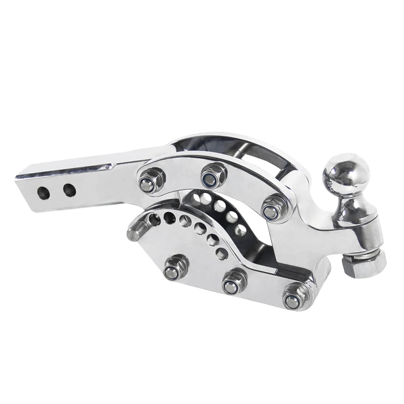 New Heavy Duty Steel Electroplated Adjustable Trailer Hitch Towing Ball Off-road Refit Tow Hook Parts 2inch Receiver 10000LBS 2