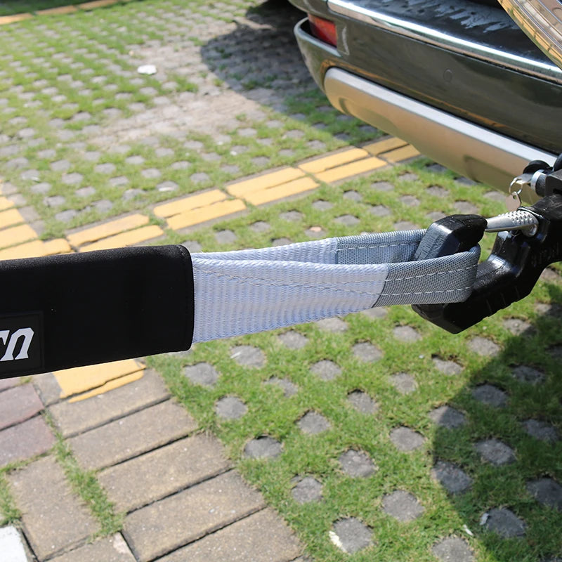 New High Quality Heavy-Duty 6 Meters 15 Ton Nylon Recovery Car Tow Rope Refit Parts Winch Rescue Trailer Accessories 4