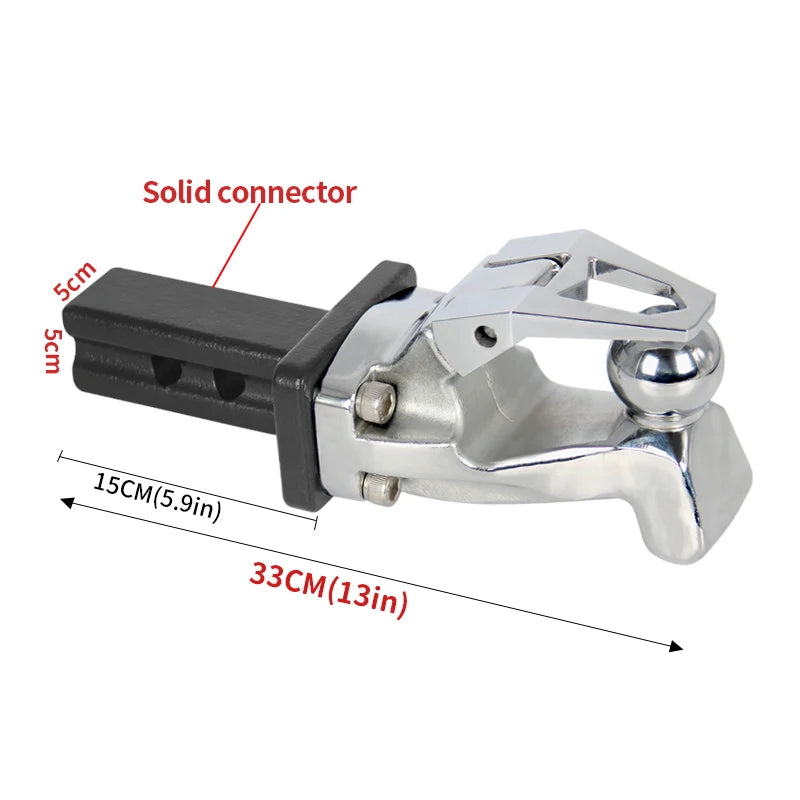 2-Inch Trailer Hitch Car Trailer New Type Steel Tow Hook 5x5cm Removable Connector 5x5cm Hitch Ball Car Accessories 4