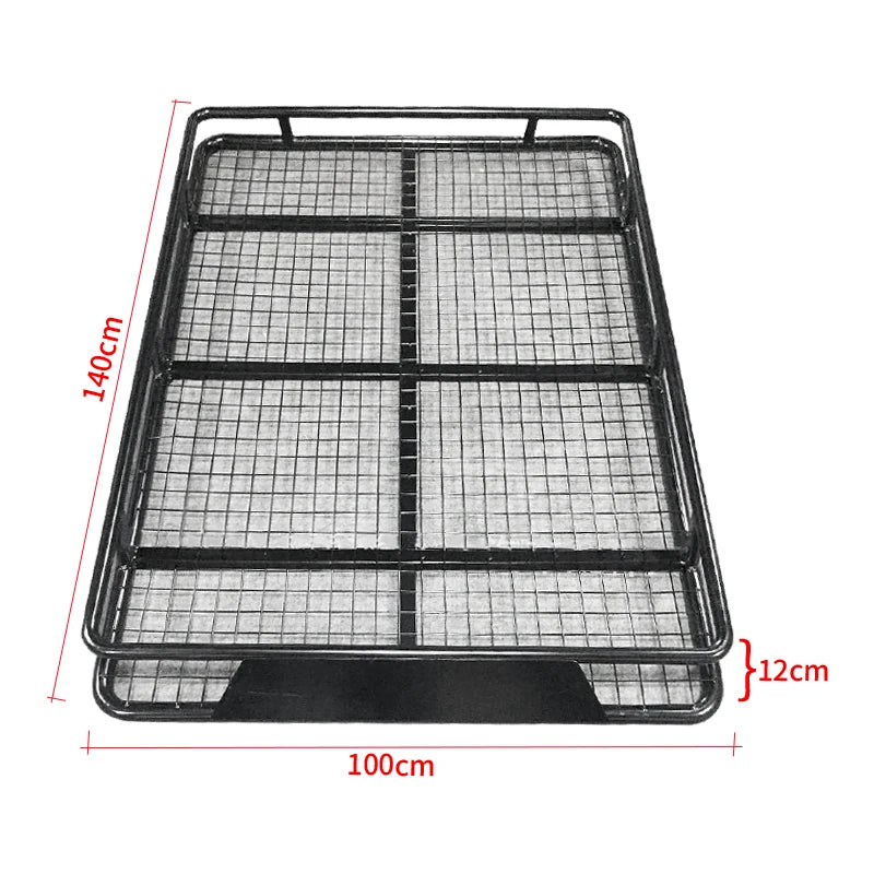 Customizable Size SUV Roof Top Rack Iron Material Outdoor Luggage Platform Carrier Trailer Hitch Camp Trailer Accessories 3
