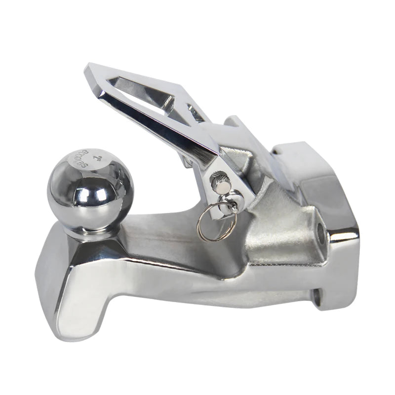 85*45mm Install Hole Forged Towing Hook With 8000LBS 2inch Trailer Ball Off Road Trailer Hitch Camp Trailer Accessories 2