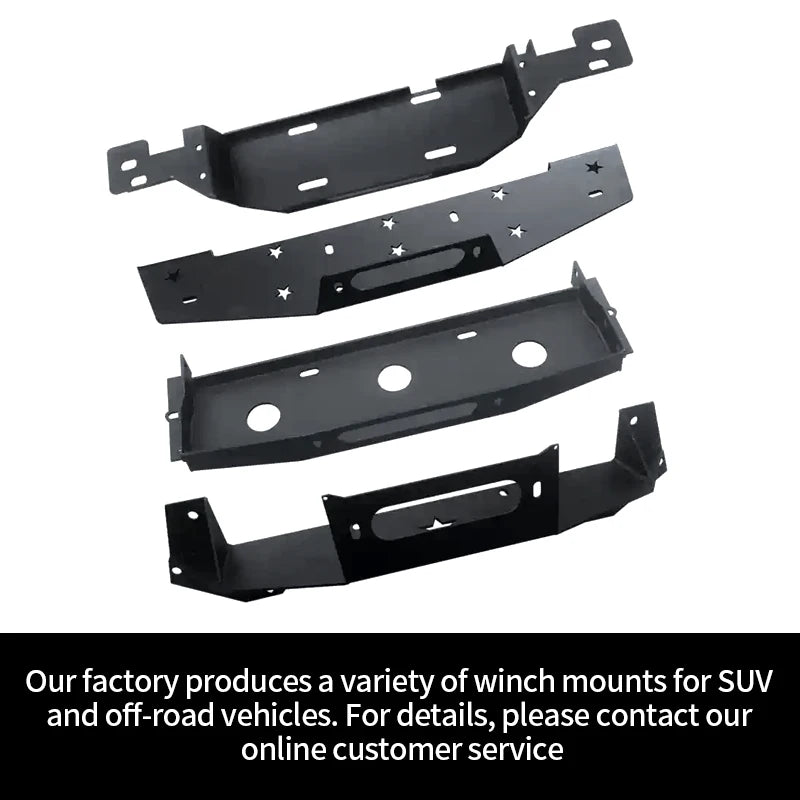 For Tank 700 Steel Front Bumper Winch Tray Bracket Parts Winch Mounting Rack Holder Trailer Hitch Car Winch Cradle Accessories 6