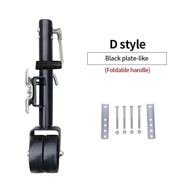 6-inch Twin Wheel Trailer Jack Bracket Universal Guide Knight Caster Trailer Accessories Yacht ATVUTV RV Trailer Hitch 6