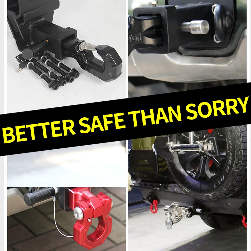 Manganese Steel Locking Pin Black Trailer Lock for Rear Bumper Fixed Trailer Arm Quick Release Pin Tow Hook Parts Trailer Hitch 6
