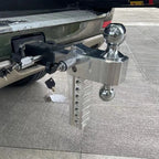 Adjustable Height Double Towing Ball Head Car Trailer Hitch Aluminum Alloy Forged Trailer Parts & Car Tow Hook Accessories 3