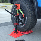 New 4 Ton Steel Portable Hydraulic Jack for Automobiles Hand Cranked Trailer Hitch Camp Trailer Accessories Tow Hook 4