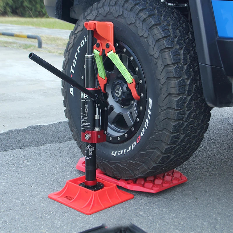 New 4 Ton Steel Portable Hydraulic Jack for Automobiles Hand Cranked Trailer Hitch Camp Trailer Accessories Tow Hook 4