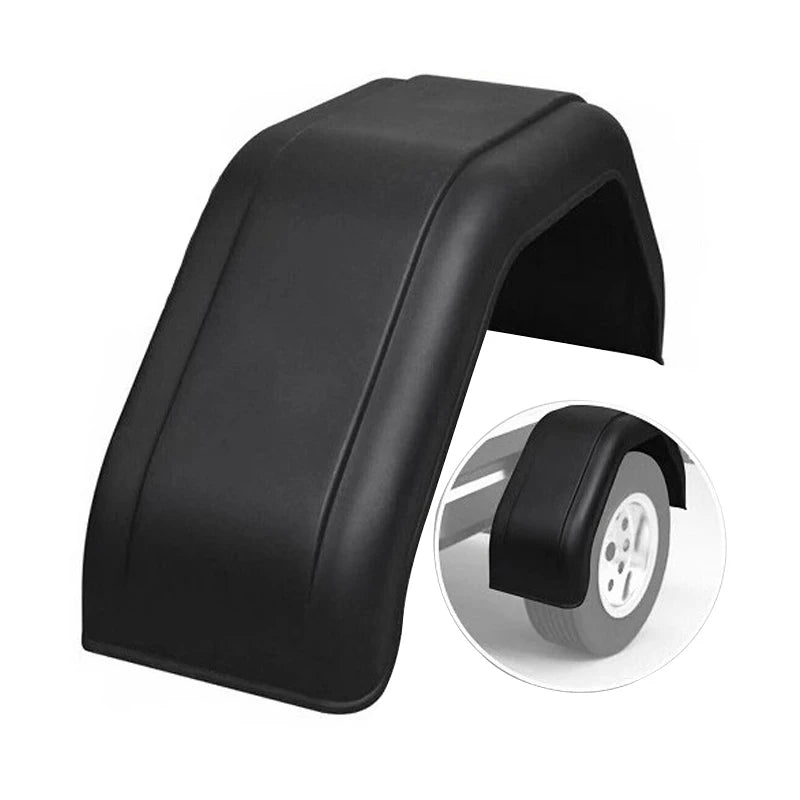 New High Quality Black Plastic Tire Mudguard for 12-15" Wheel Arch Trailer Parts 1