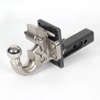 Stainless Steel Tow Hook and Heavy Duty Steel Adjust Trailer Hitch 50x50mm Connector Kit Off-road Refit Parts Car Accessories 2