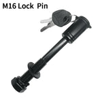 M16 Screw Rod Trailer Lock Pin Heavy Duty Carbon Steel Hitch Pin Anti-Theft Towbar Security Pin for Fixed Trailer Arm Car Parts 1