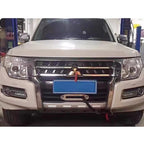 New Heavy Duty Steel Winch Bracket for PAJERO V73/V93/V97 4x4 Offroad Trailer Hitch Accessories Front Bumper Winch Rack Frame 5