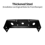 For Nissan Patrol Y60 Steel Front Bumper Winch Tray Bracket Parts Winch Mounting Rack Holder Trailer Hitch Car Winch Cradle 2
