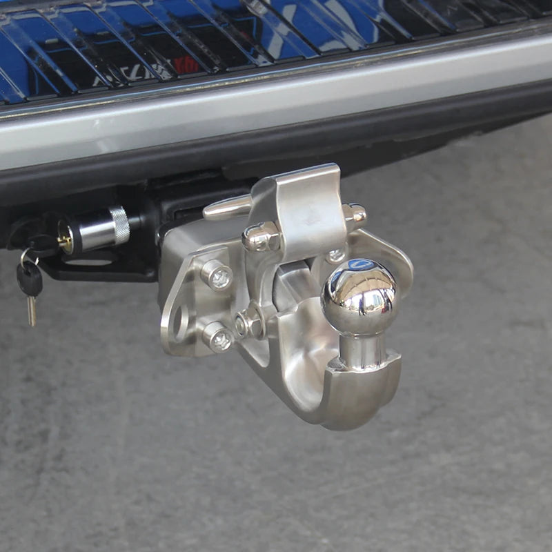 New Fits Prado Stainless Steel Towing Hook Trailer Hitch Coupler 2inch Receiver 10000LBS Load Capacity Camp Trailer Car 5