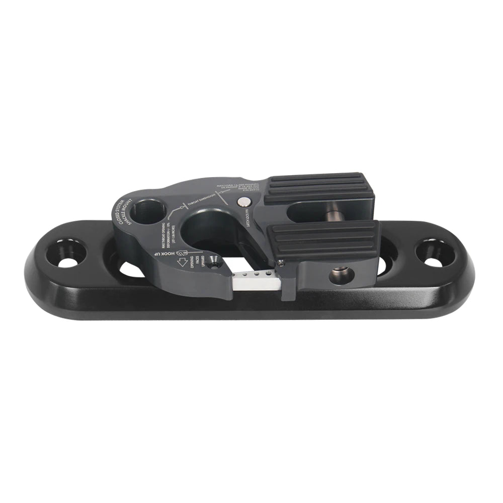 10 Inch 254MM Install Hole Aluminum Alloy Forging Winch Guide Rope Tow Hook 16000lb Trailer Hitch Car Winch Accessories 2