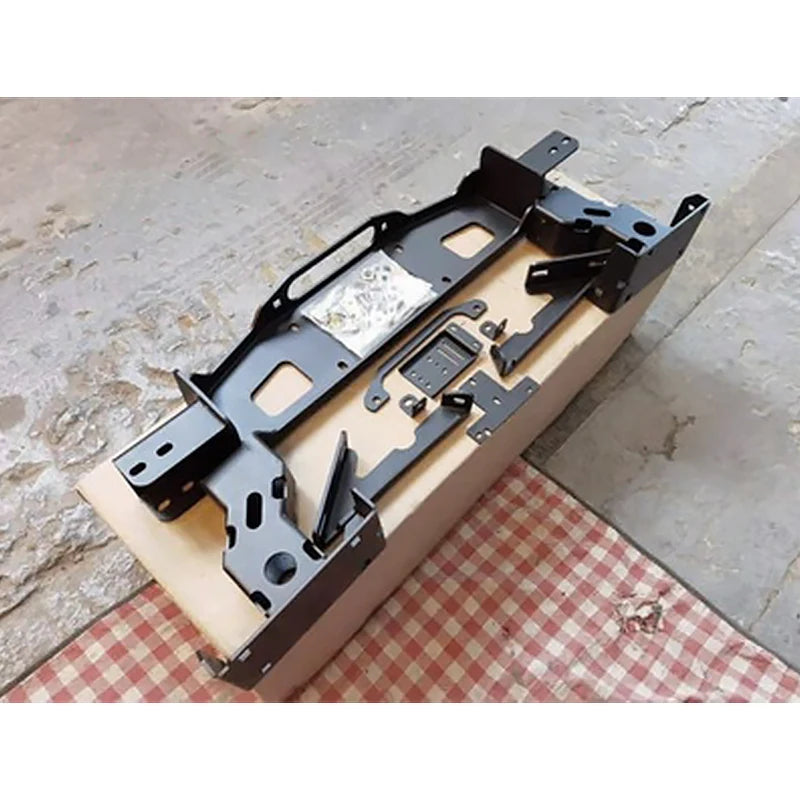 For Land Rover Discovery 5 Steel Winch Tray Bracket Parts Winch Mounting Rack Holder Trailer Hitch Car Winch Cradle Accessories 2