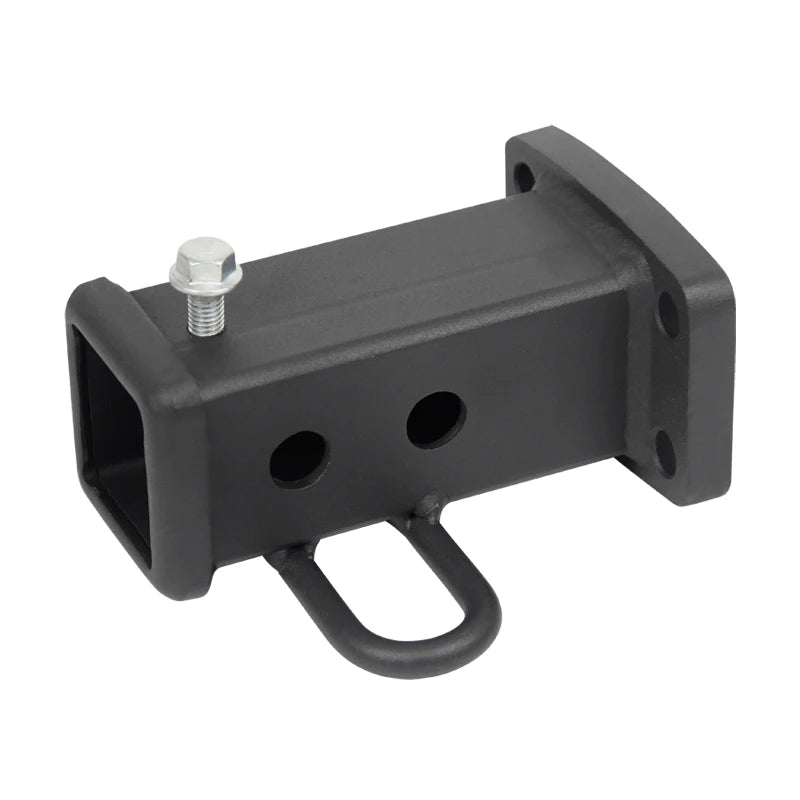 New Heavy Duty Steel Square Mouth Base Ring Trailer Hitch 10000lbs Load Capacity 2inch Receiver Install Hole Camp Trailer 1