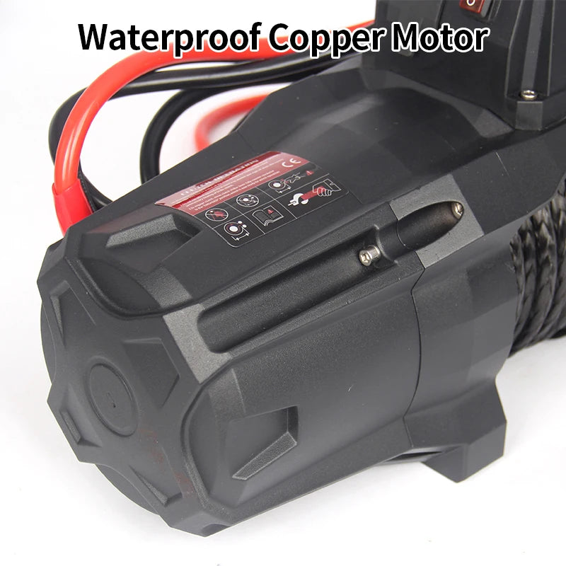 12000lbs Trailer Electric Winch Guide Towing Hook Sets Support OEM/ODM Trailer Hitch Car Synthetic Rope Winch Accessories 12V DC 5