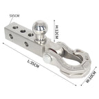 11000lbs Heavy Duty Stainless Steel Trailer Hitch with Tow Hitch with Shackle Fits 2 Inch Receiver Car Accessories 3
