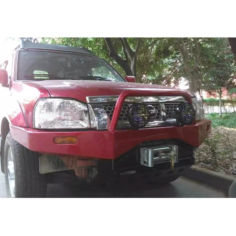 For Nissan NP300 D22 Steel Winch Tray Bracket Parts Front Bumper Winch Mounting Rack Holder Frame Trailer Hitch Car Accessories 6
