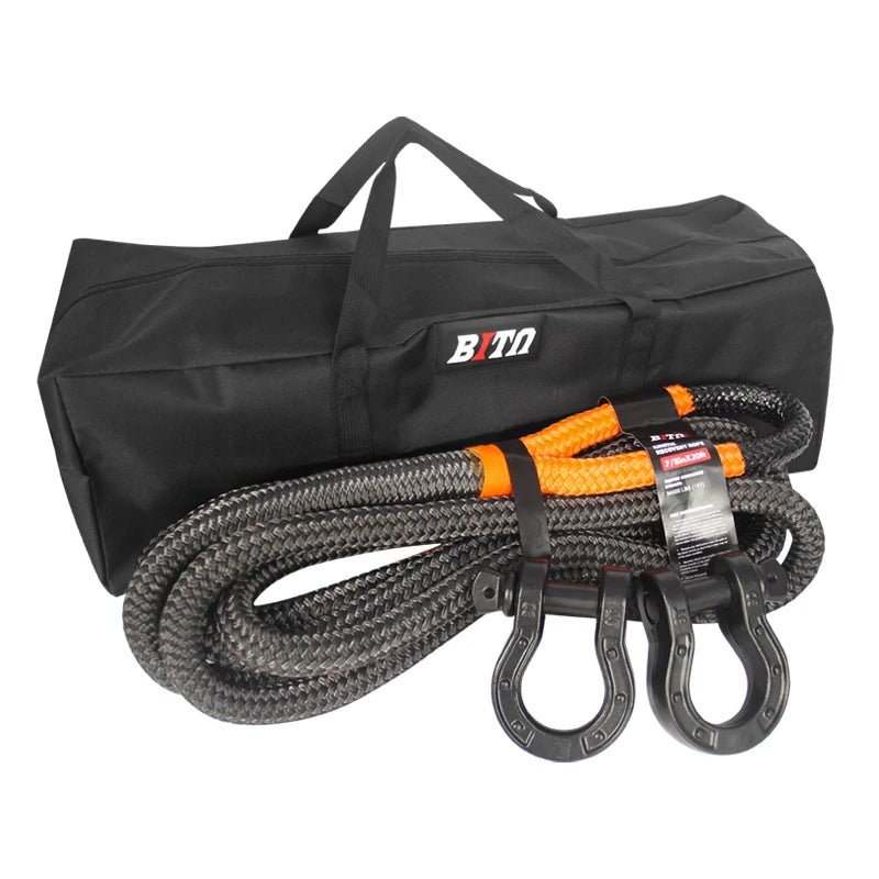 6M 15 Ton Towing Rope for Off-Road 4x4 U-Shaped Forging Shackle Trailer Hitch Rope Essential for Trailer Parts & Car Accessories 3