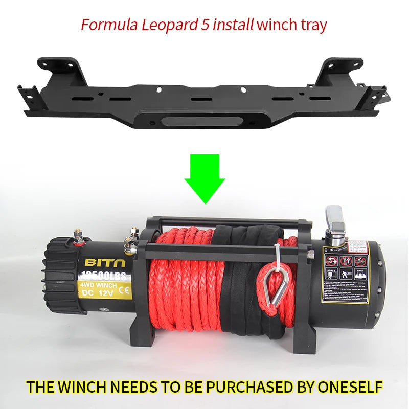 For BYD Old Formula Leopard 5 Steel Winch Tray Bracket Parts Winch Mounting Rack Holder B5 Winch Cradle Car Frame Accessories 3