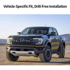 For Ford New Ranger Front Bumper Steel Winch Tray Bracket Parts Winch Mounting Rack Holder Trailer Hitch Winch Frame Accessories 3