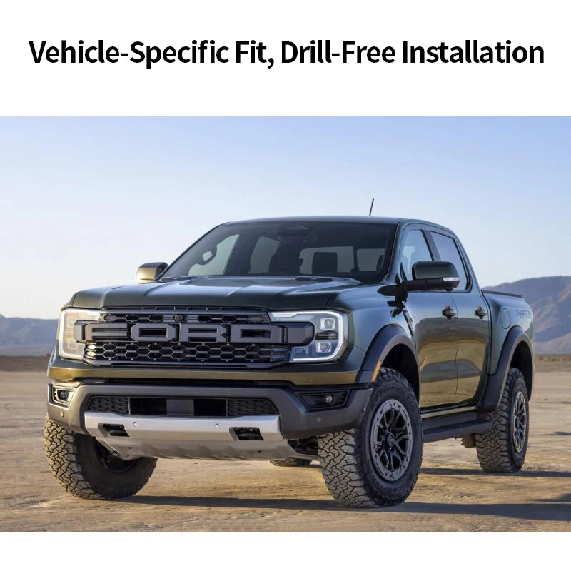 For Ford New Ranger Front Bumper Steel Winch Tray Bracket Parts Winch Mounting Rack Holder Trailer Hitch Winch Frame Accessories 3