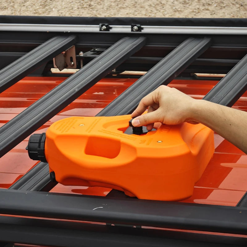 New High Quality 6L Outdoor Plastic PE Oil Drum 1.6-Gal Diesel Fuel Can Orange/Black/Red Trailer Hitch Accessories 2