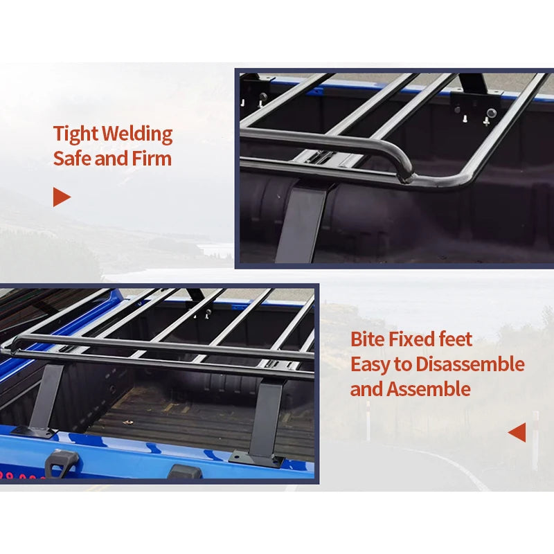 Universal Pickup Truck Luggage Rack Supports Customization Outdoor Expansion Frame Trailer Hitch Camp Trailer Accessories 4
