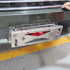 Universal Rust-proof Front Bracket License Plate Frame Trailer Hitch Car Exterior Accessories Black/Silver Number Plate Holder 5