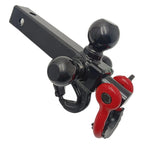 Trailer Hitch With Three Ball Trailer Arm Detachable Buckle and 360 Degree Rotation RV Tow Hook Parts Camp Trailer Accessories 3