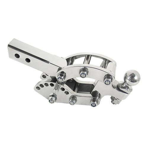 2 Inch Adjustable Chrome Plated Trailer Hitch Drop Ball Mount Heavy Duty Towing Hitch Hook for Universal SUV Pickup Accessories 1