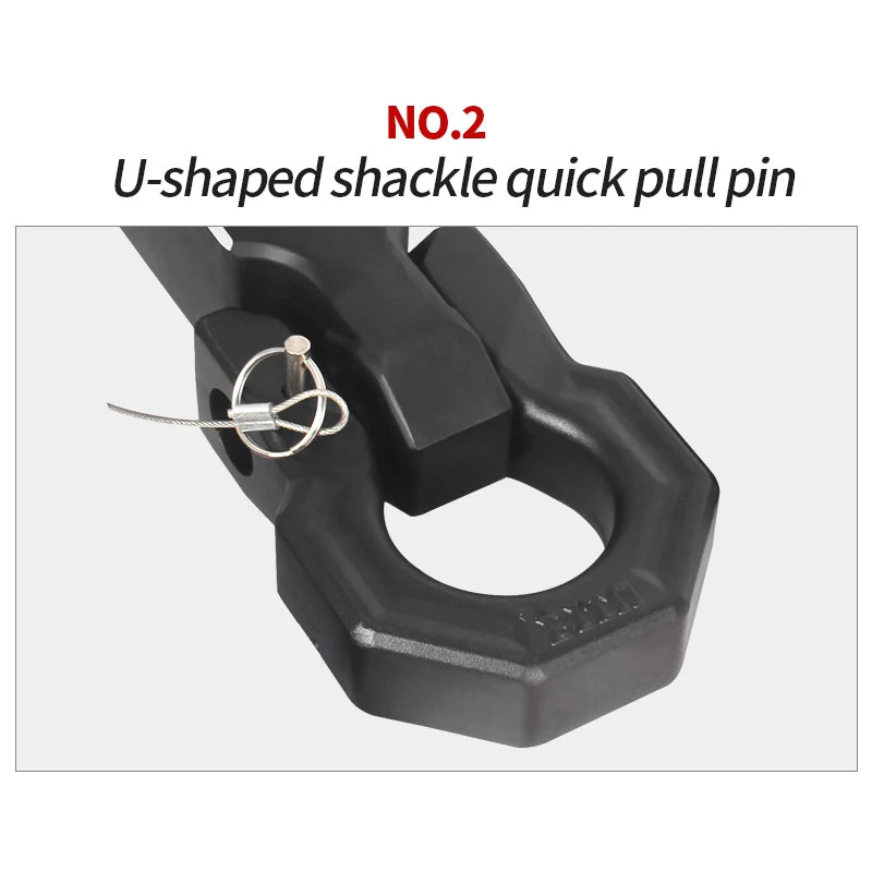 15ton Shackle Aluminium Trailer Arm Connector 2 Inch Receiver Trailer Hitch Camp Trailer Car Accessories Offroad Refit Parts 5