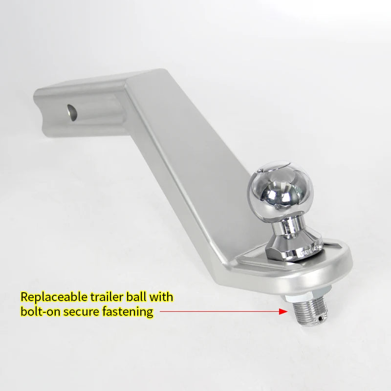 Aluminum Alloy 6Inch Towing Arm with 2-Inch Trailer Hitch Ball Off-road Refit Trailer Hitch Parts Tow Hook Trailers Accessories 4