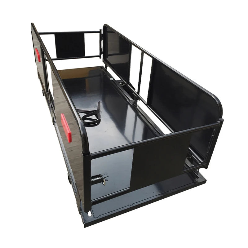 Folding Large Capacity Thickened Reinforced Guardrail Luggage Basket Frame Hitch Rack Trailer Hitch Camp Trailer Accessories 1