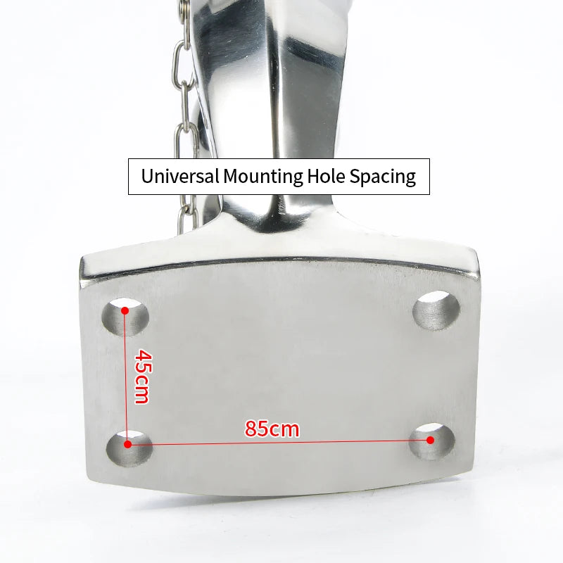 8Ton Stainless Steel Trailer Hook and 85x45mm Install Hole Pintle Tow Hook Parts High Quality Trailer Hitch Ball Accessories 4