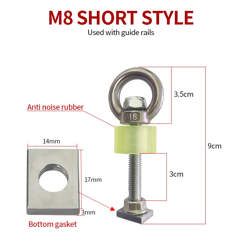 Customized M8 Metric Inch Ring Nut Screw Eye Nuts 304 Stainless Steel Heavy Industrial Bolt for Trailers Circular Ring Design 2