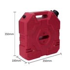 Portable Anti-Static Explosion-Proof Light Oil Drum Bucket 6.84LT 1.8 Gallon Gasoline Orange Car Spare Trailer Parts Accessories 3