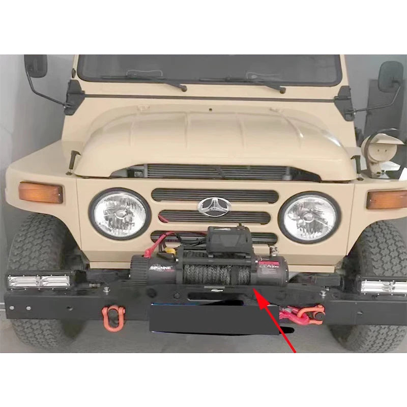 For BJ212 Steel Built-in Original Car Front Bumper Winch Tray Bracket Winch Mounting Rack Holder Frame Trailer Hitch Accessories 5