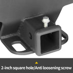 New Square Mouth Base Car Trailer Rear Bumper for Jeep 2019-23 Gladiator JT Parts Tow bar Towing Hook Vehicle Hitch Accessories 5